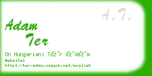 adam ter business card